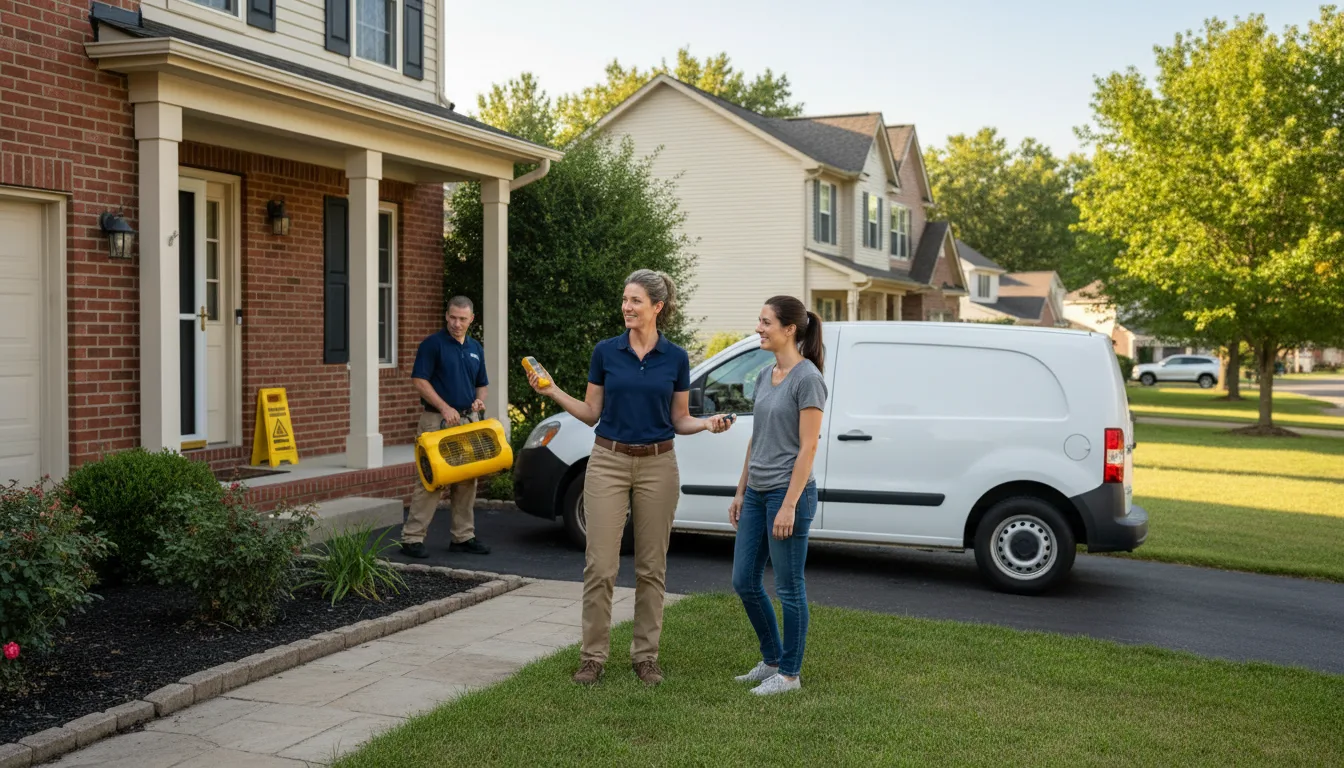 Residential water damage restoration in Overgaard, AZ